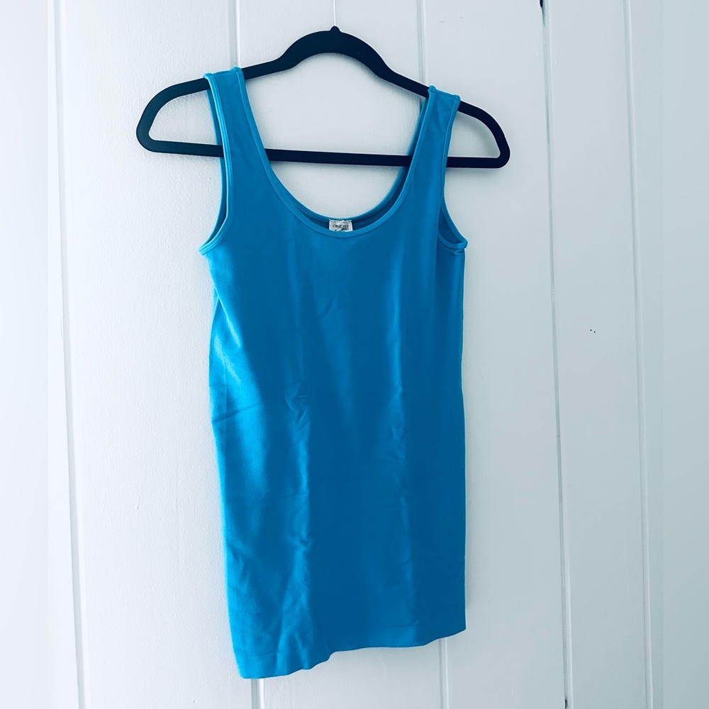 NWT C’Est Moi Aqua Bamboo Seamless Tank Top / OS